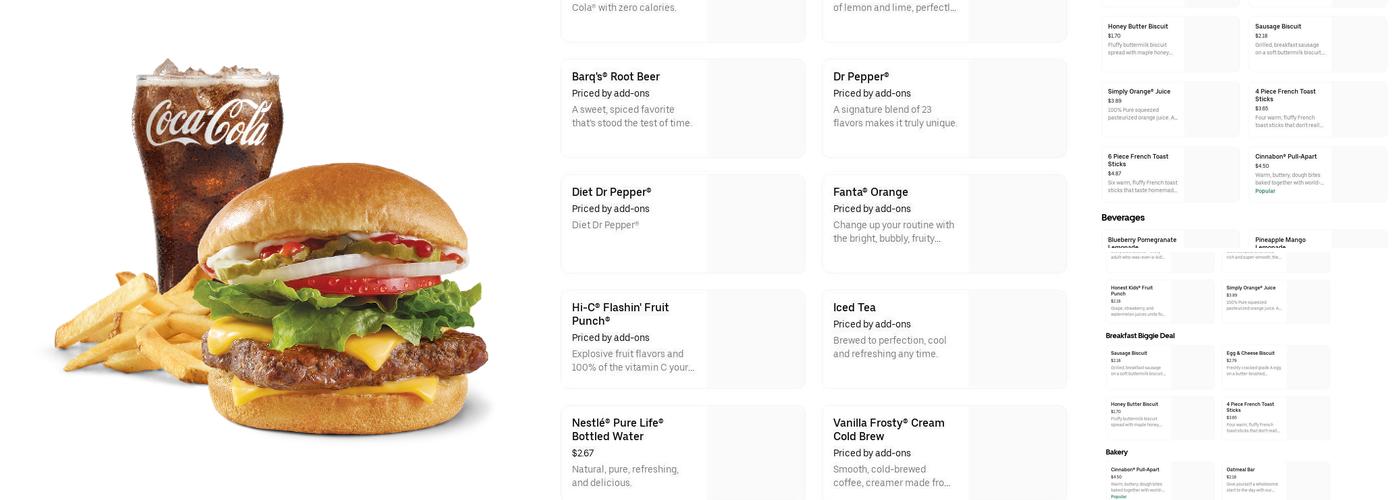 Wendy's Menu