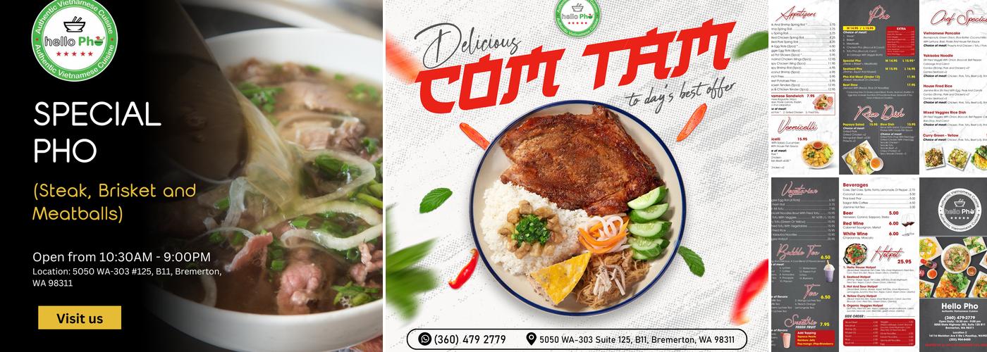 Hello Pho Bremerton Menu