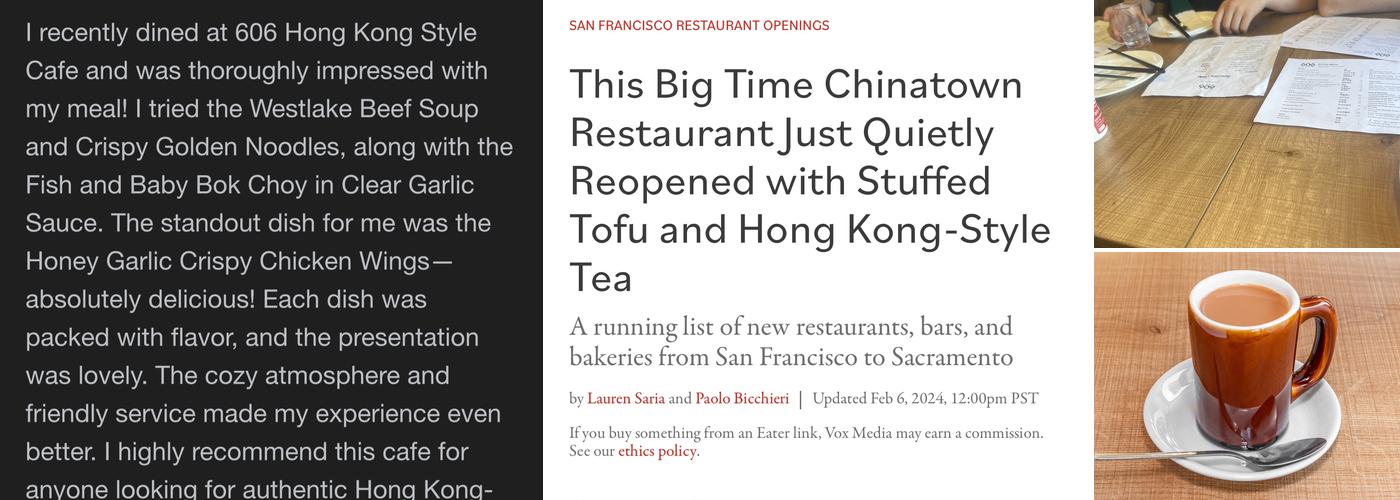 606 Menu