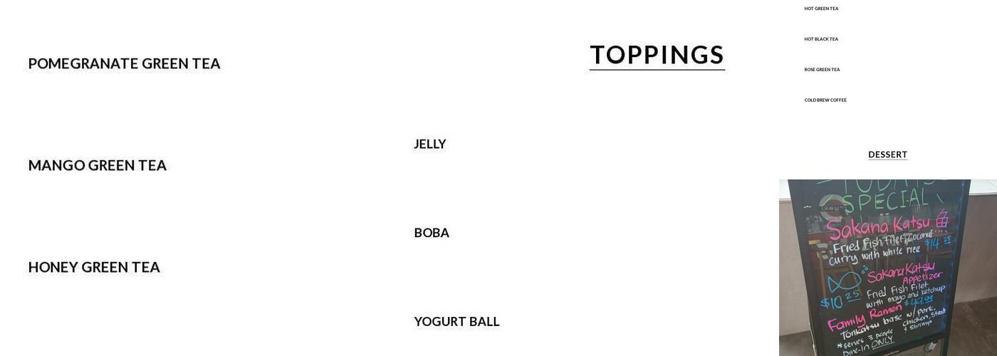 Rayaki Raman - Sicklerville Menu