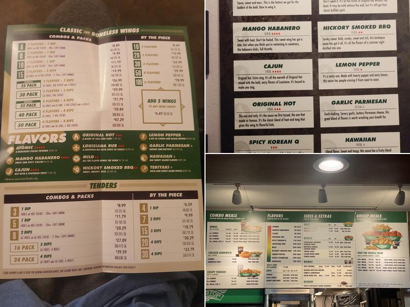 Wingstop Menu