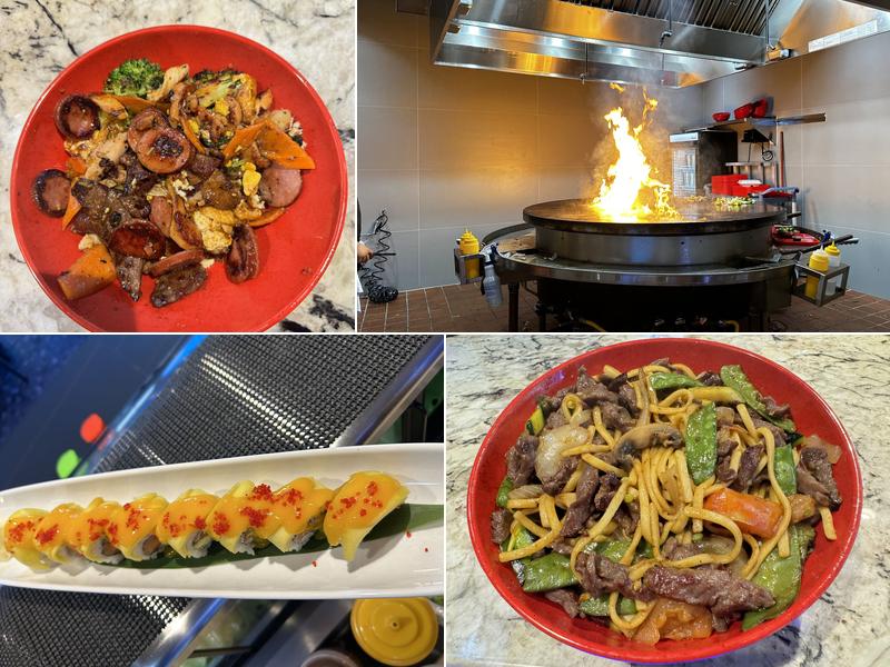 Super Yummy Mongolian Stir Fry and Sushi