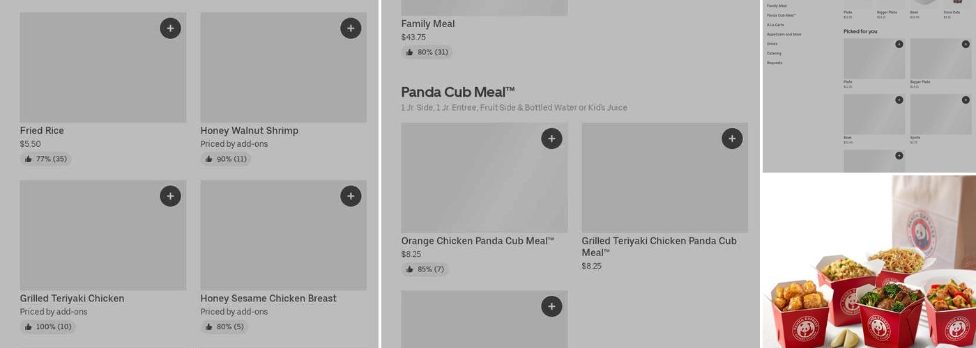 Panda Express Menu