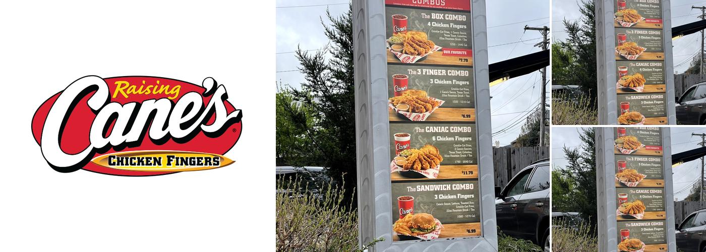 Raising Cane's Chicken Fingers Menu