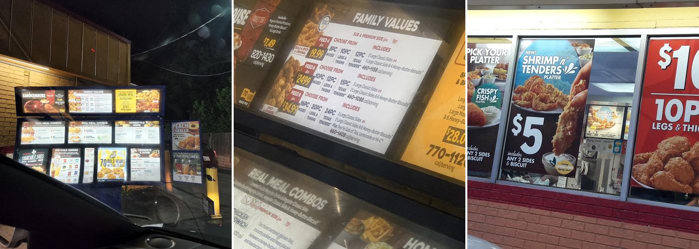 Church's Texas Chicken Menu