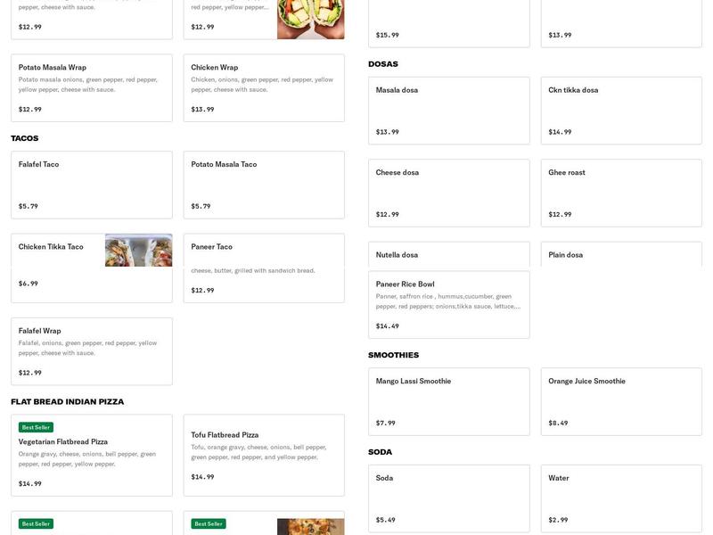 Rote Shaq Menu