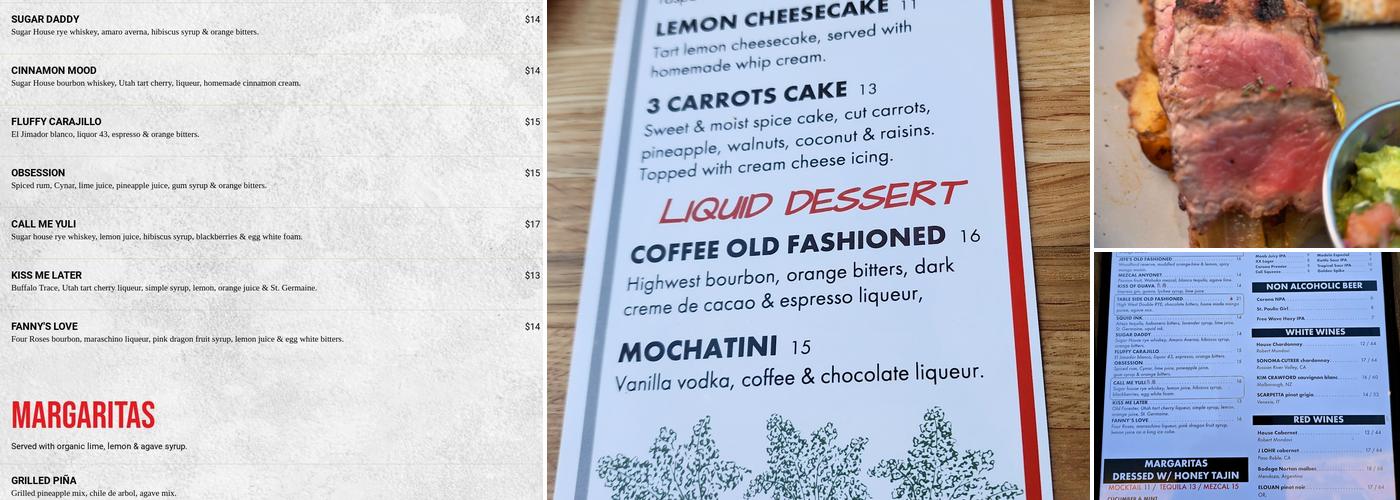 Blind Rabbit Kitchen Menu