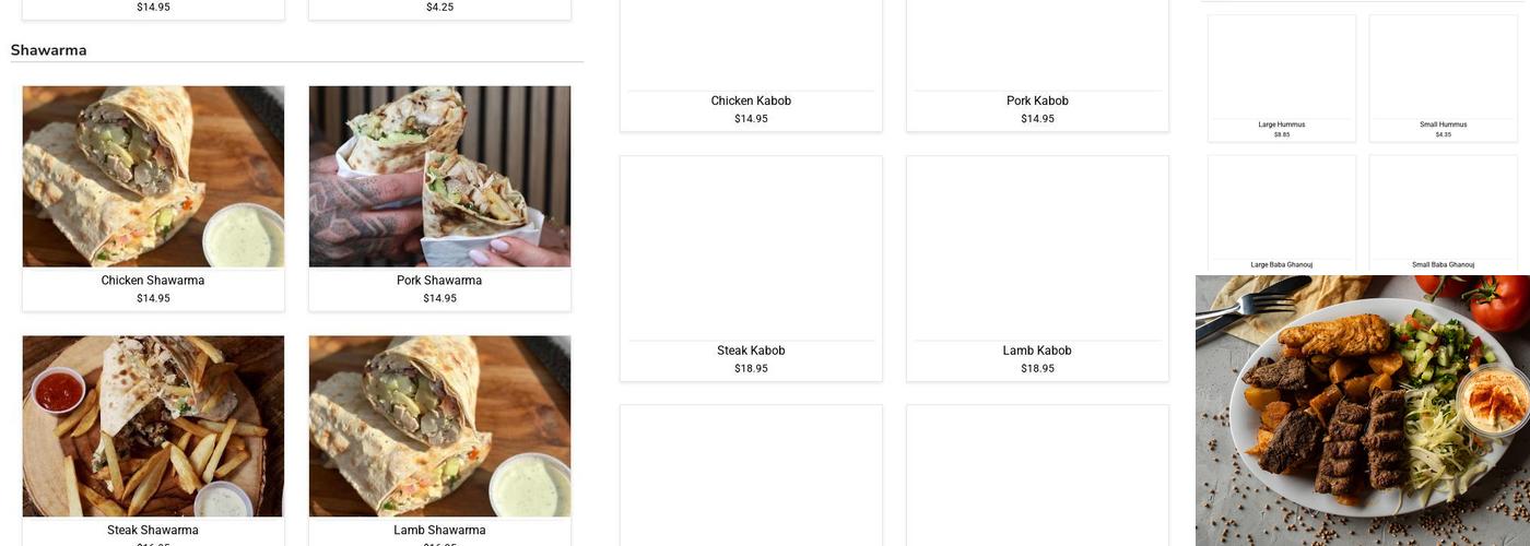 Armo Grill Menu