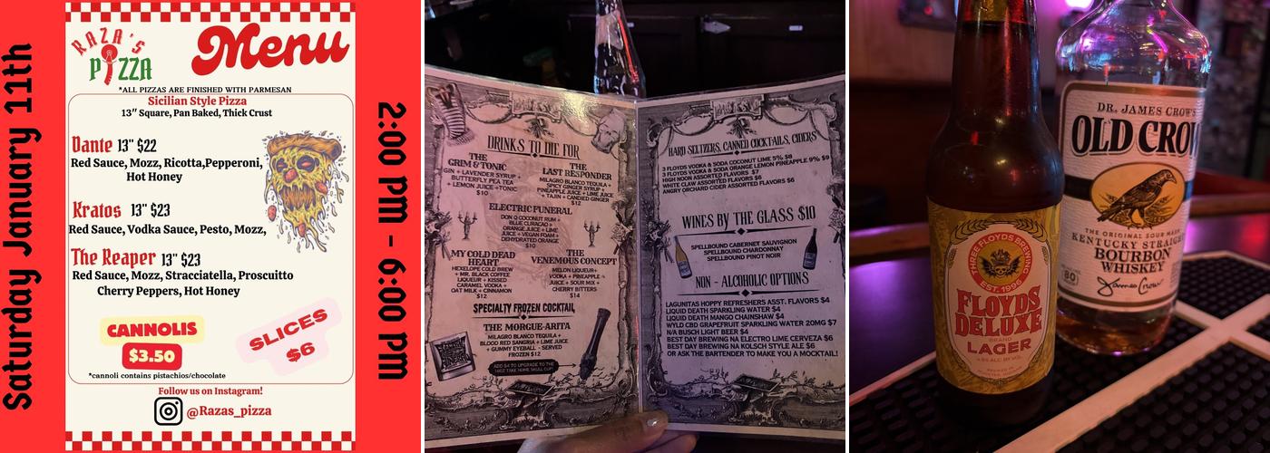 Electric Funeral Menu