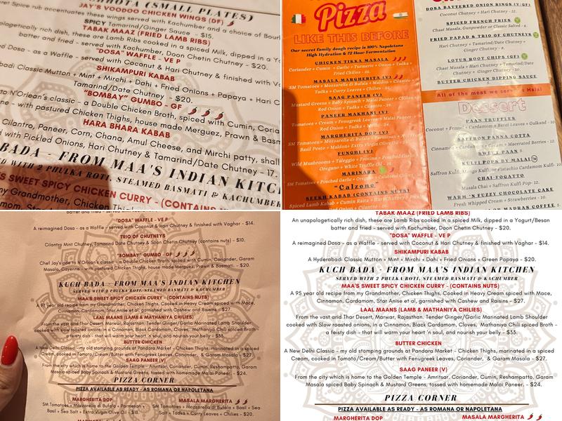 The Onion Tree Pizza Co. Menu