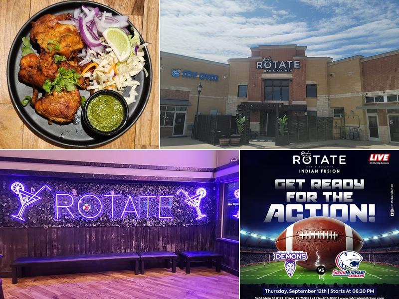 Rotate Bar and Kitchen | Best Bars in Frisco TX | Indian Fusion 5454 Main St #123, Frisco