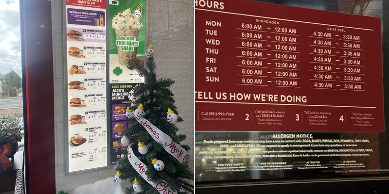 Jack in the Box Menu