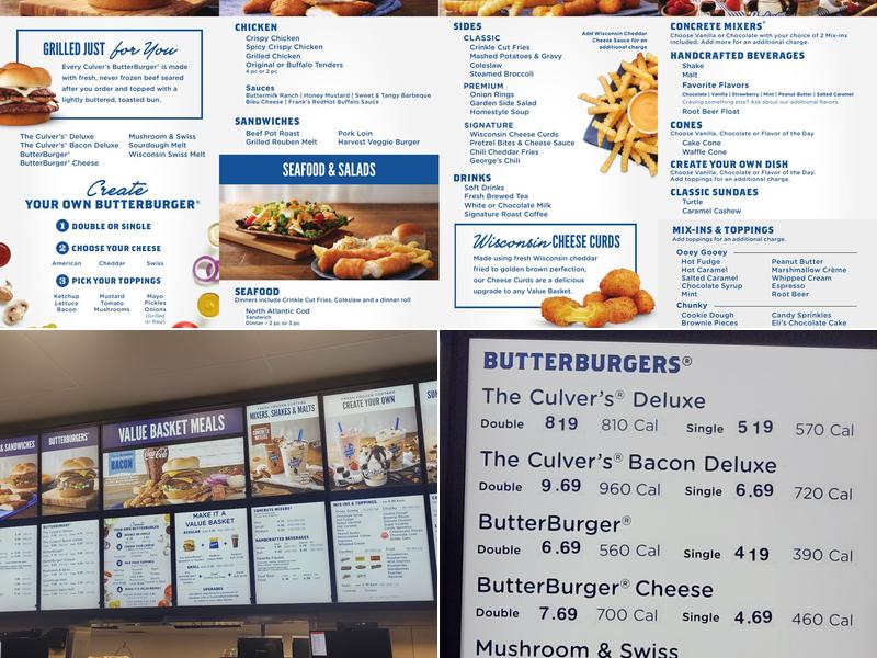 Culver’s Menu