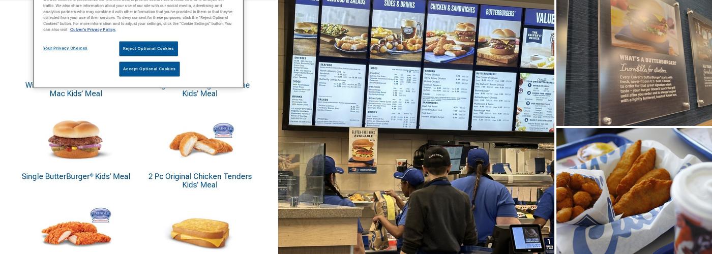 Culver’s Menu