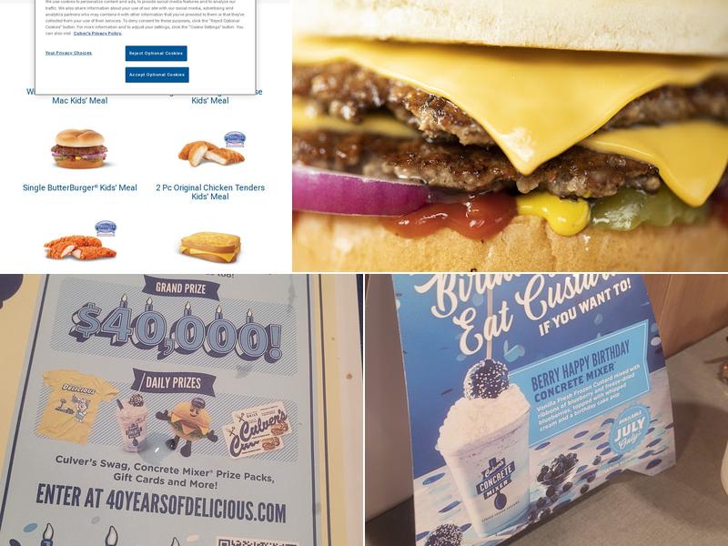 Culver’s Menu