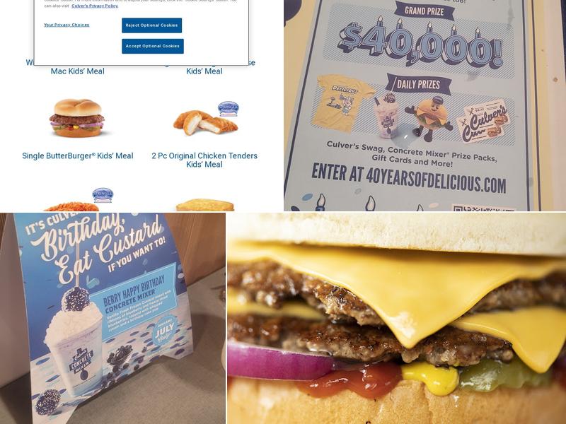 Culver’s Menu