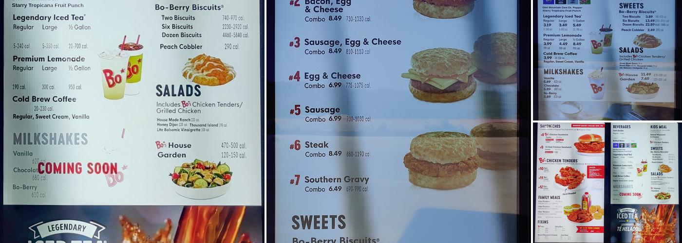 Bojangles Menu