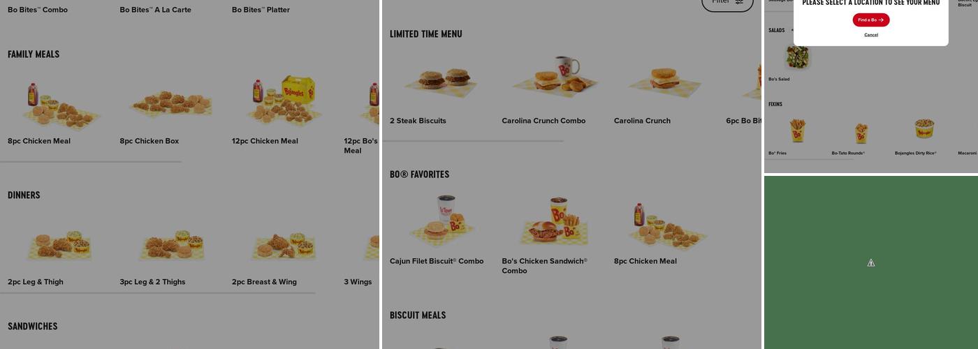Bojangles Menu