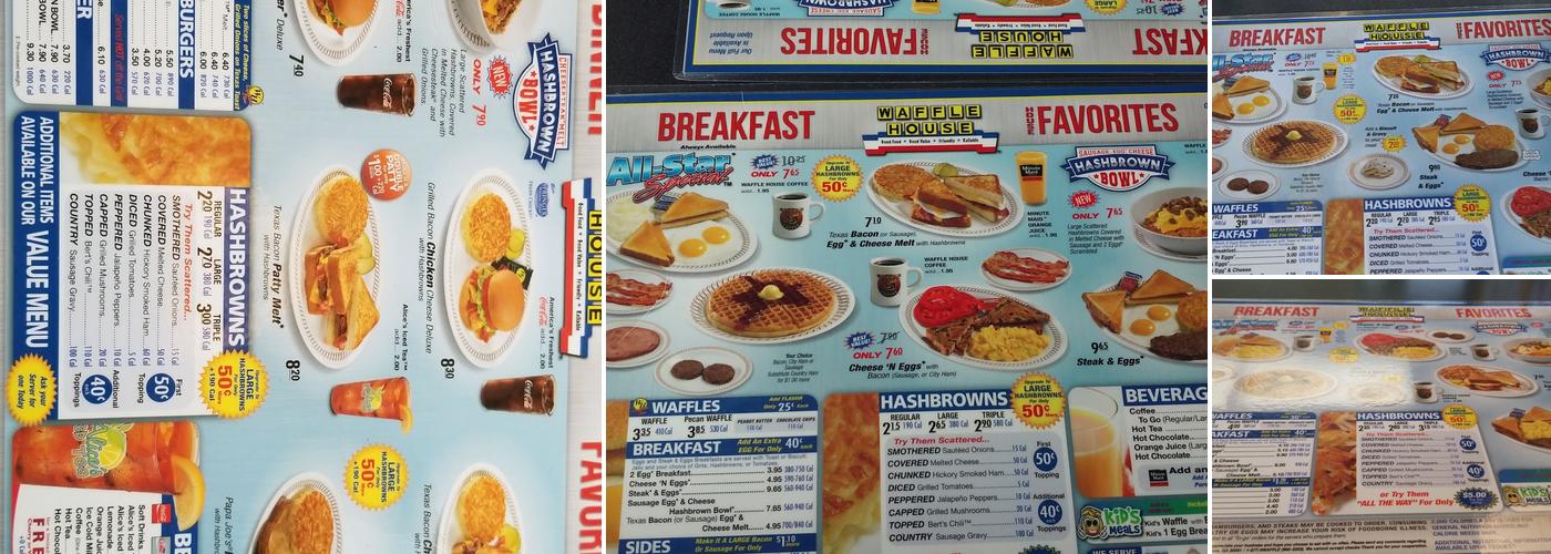 Waffle House Menu