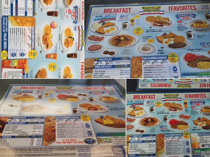 Waffle House Menu