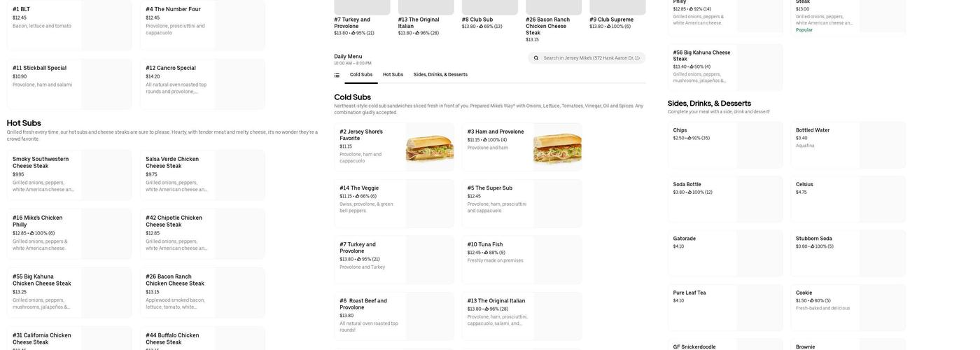 Jersey Mike's Subs Menu