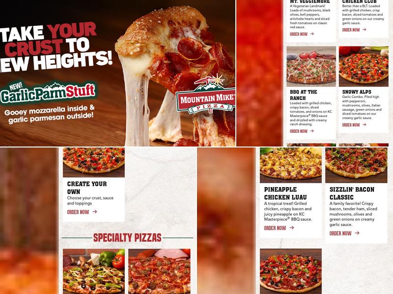 Mountain Mike's Pizza Menu
