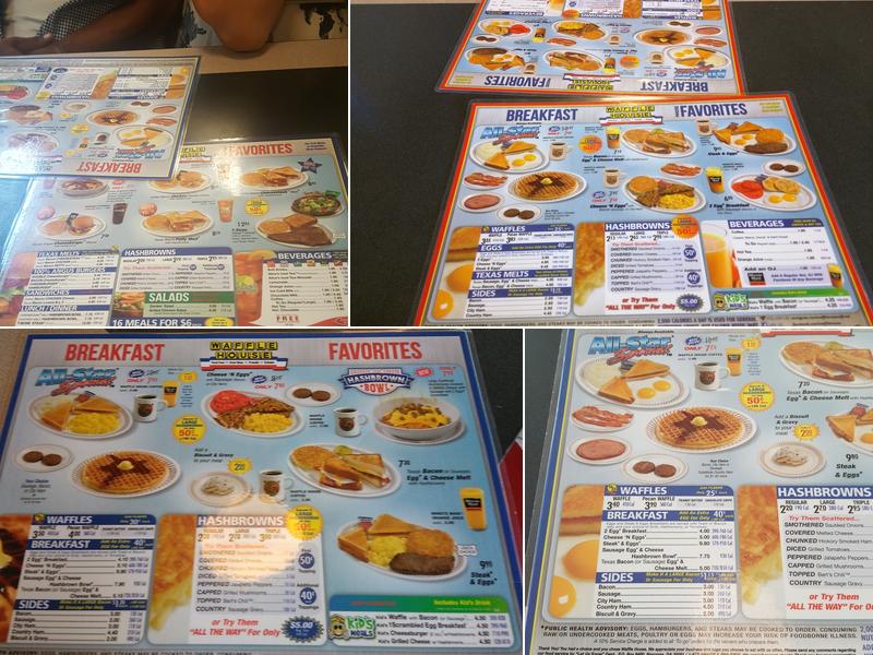 Waffle House Menu