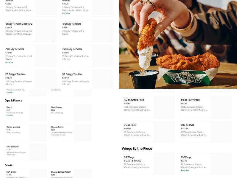 Wingstop Menu