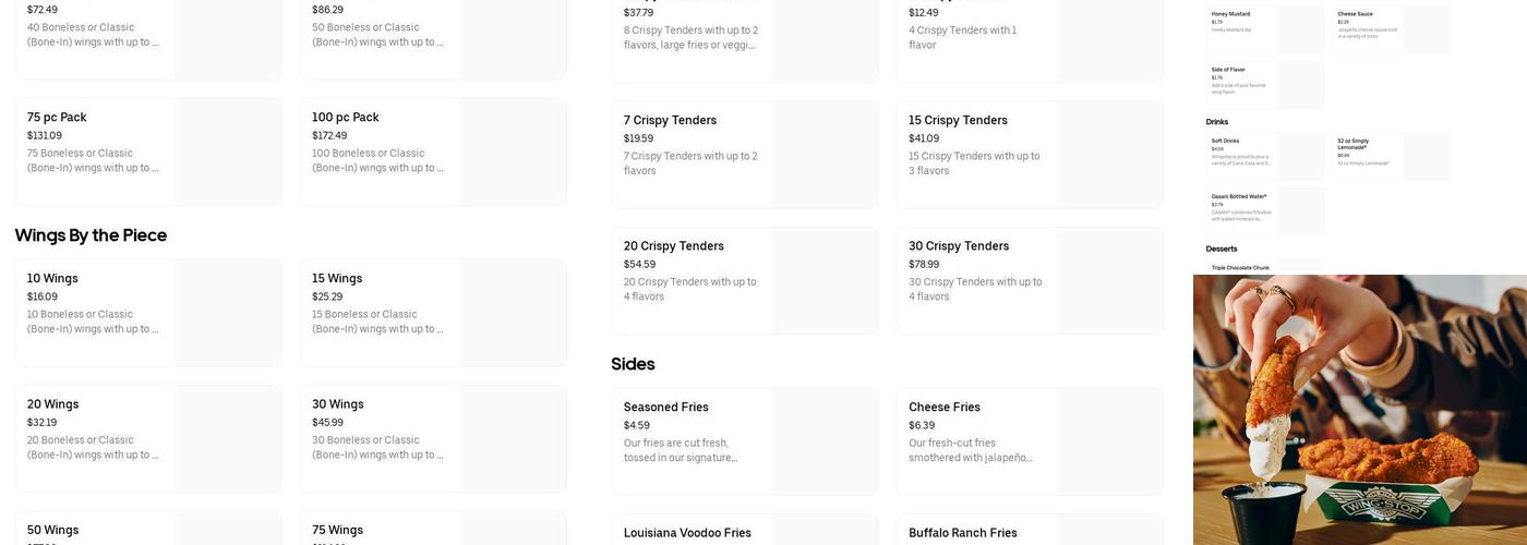 Wingstop Menu