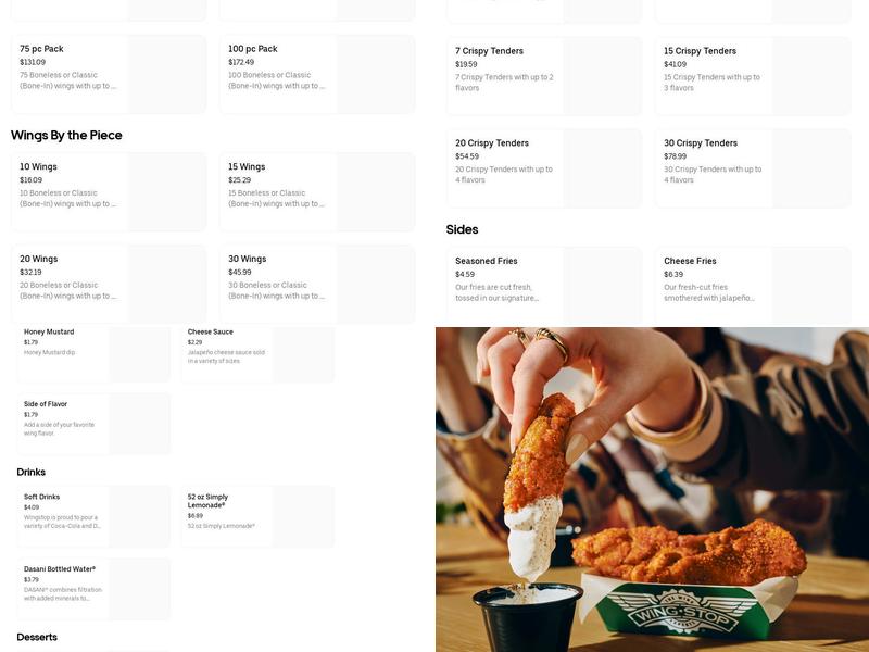 Wingstop Menu