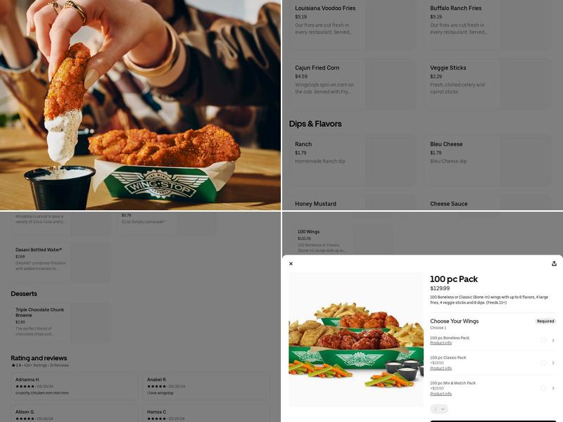 Wingstop Menu