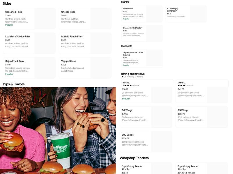 Wingstop Menu