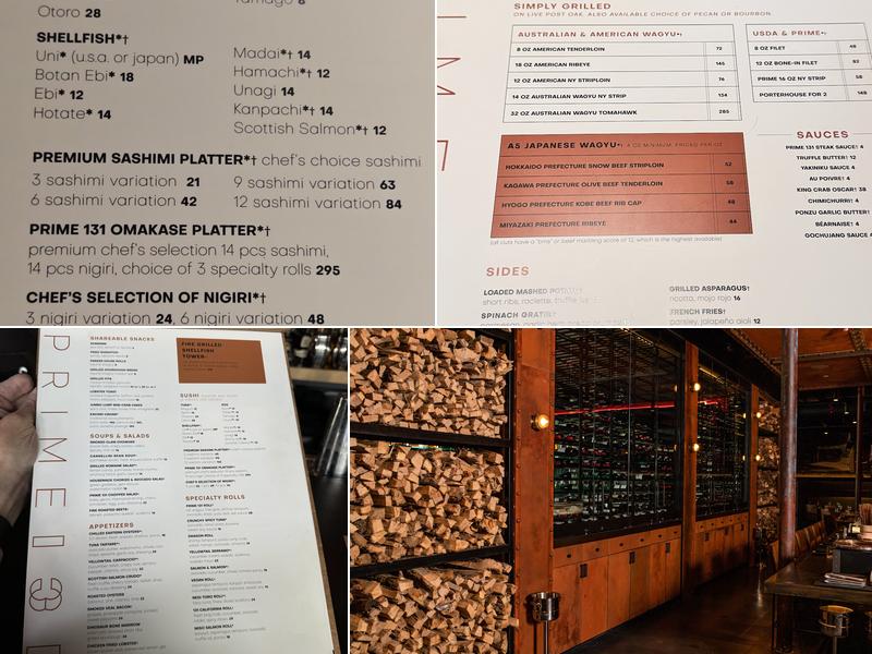 Prime 131 Menu