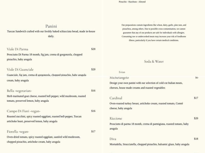 MAMIE Menu