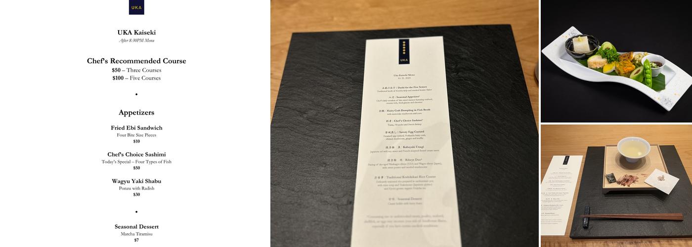 UKA Menu