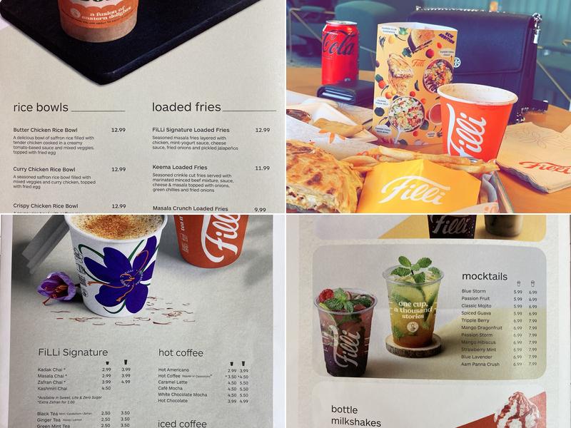 FiLLi cafe Menu