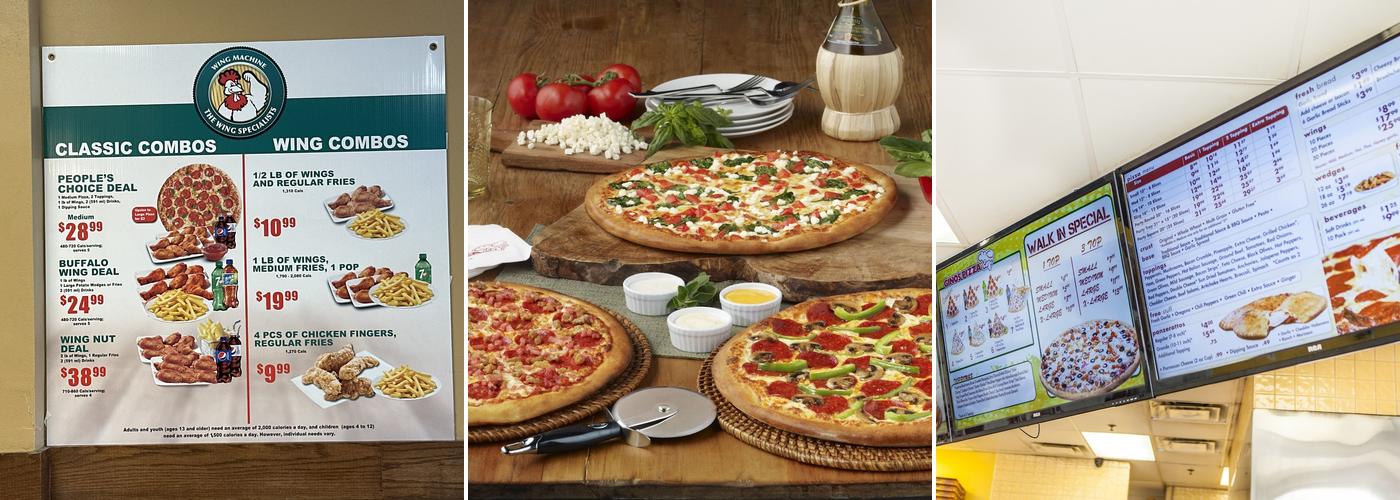 Gino's Pizza Menu
