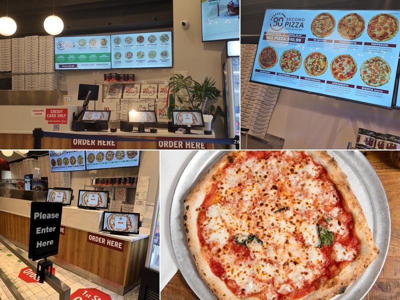 90 Second Pizza Menu