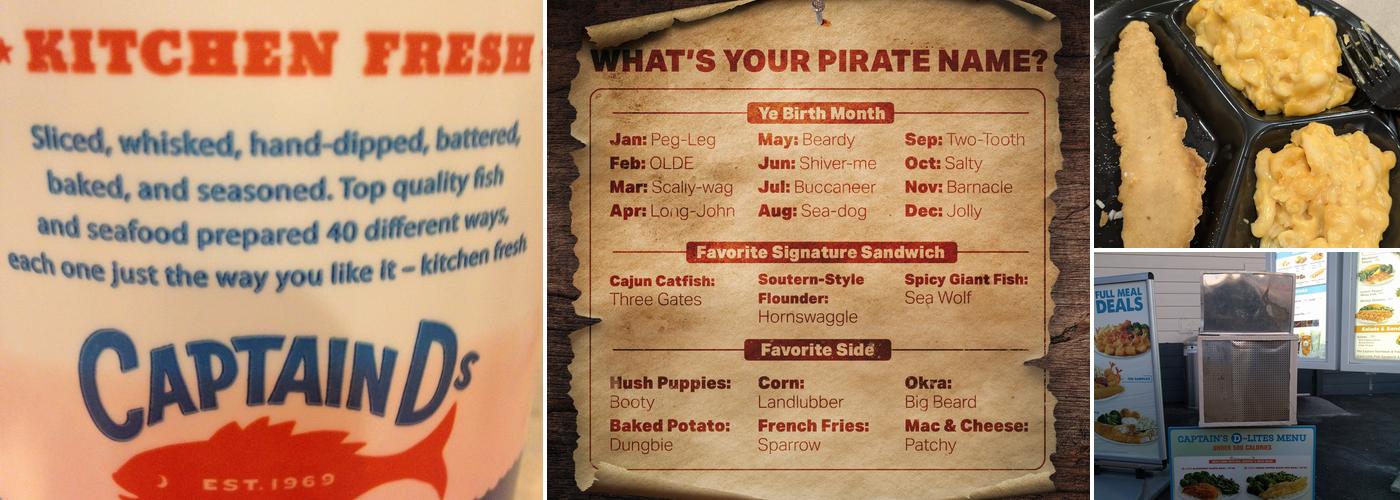Captain D's Menu