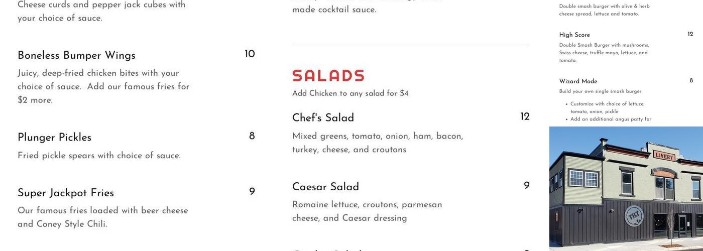 Tilt Menu