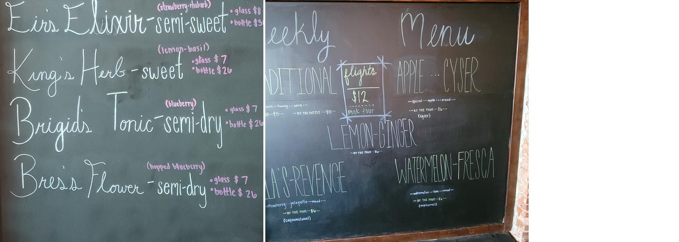 Lone Star Meadery Menu