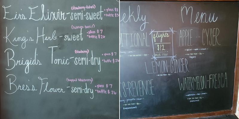 Lone Star Meadery Menu