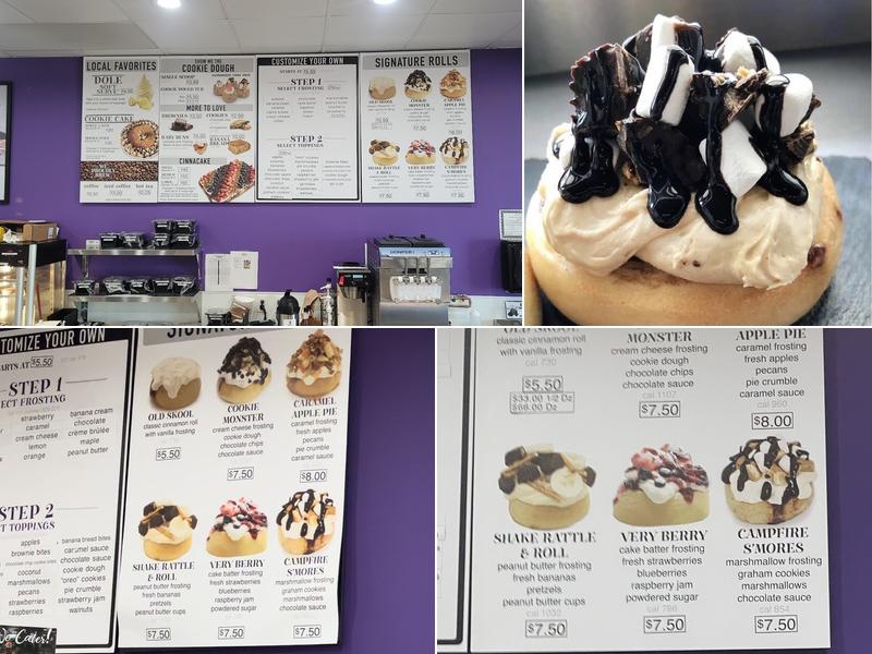 Cinnaholic Menu