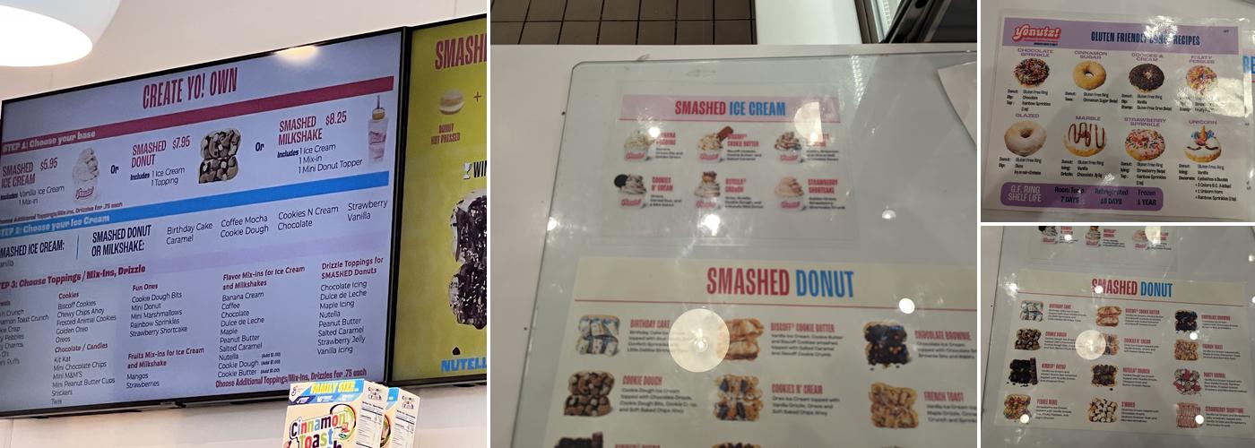 Yonutz Donuts and Ice Cream - Saratoga Springs UT Menu