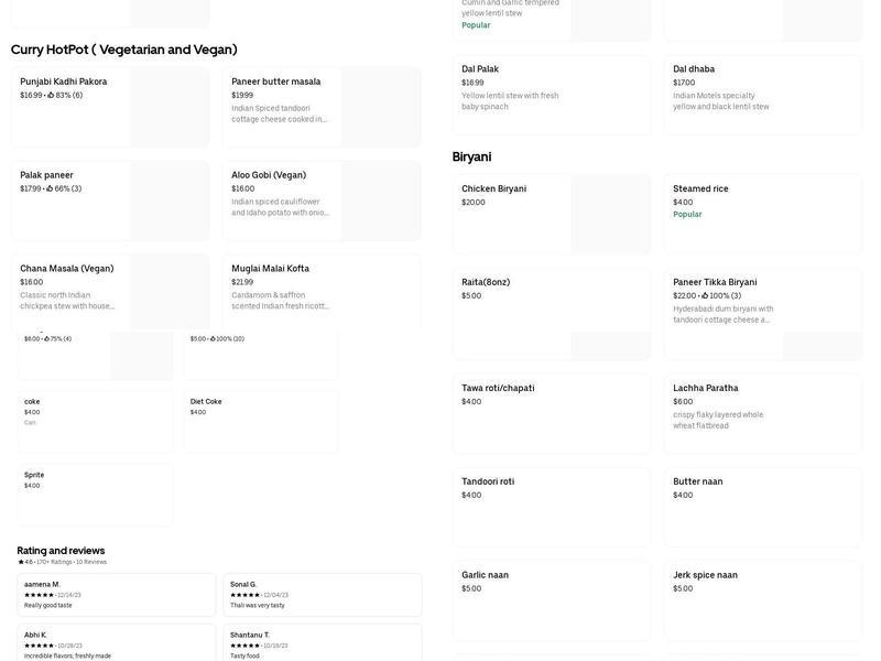 San Francisco Breakfast Club Menu