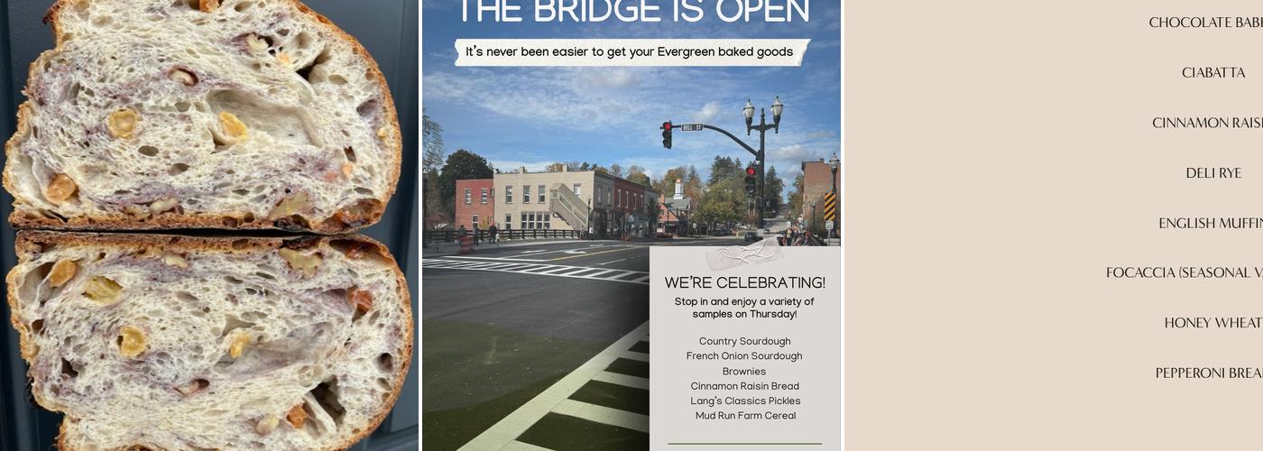 Evergreen Bakery Menu