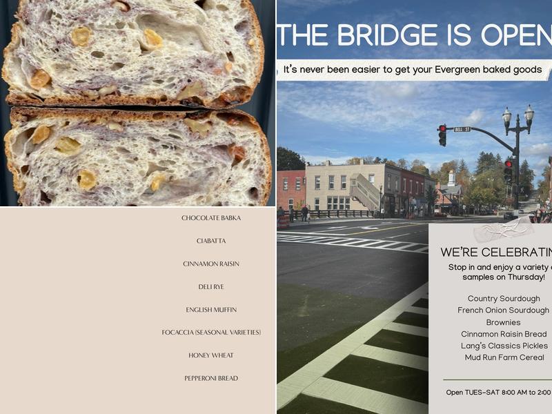 Evergreen Bakery Menu