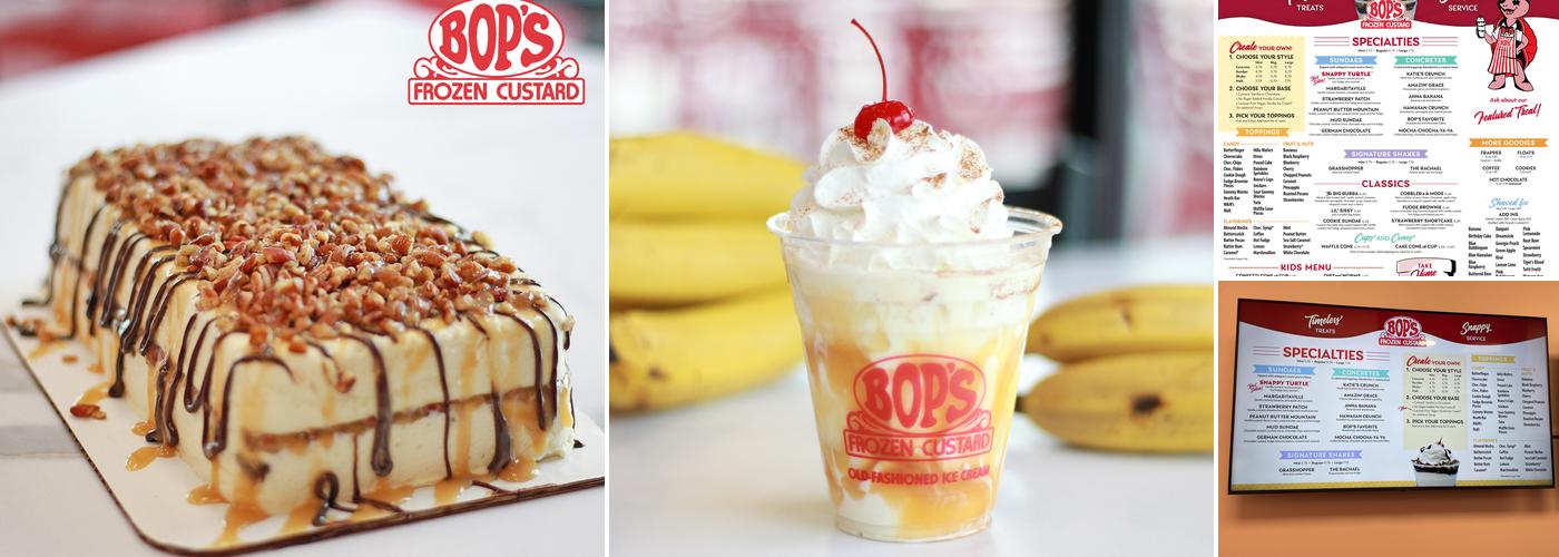 Bop's Frozen Custard Menu