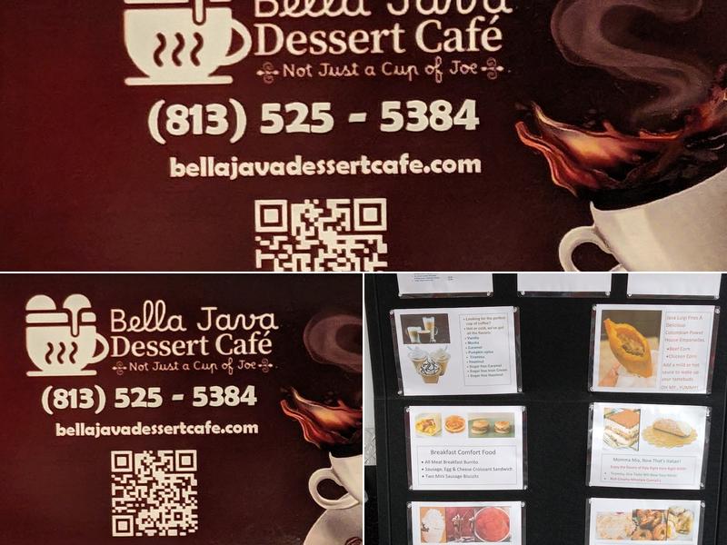Bella Java Dessert Cafe Menu