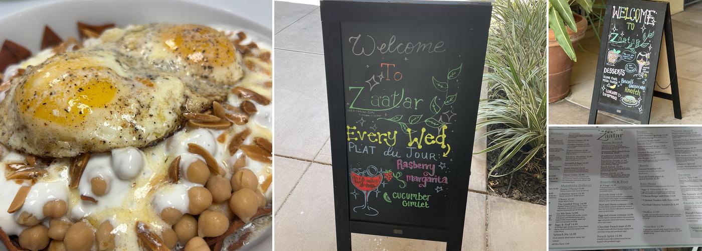 Zaatar Bistro Menu